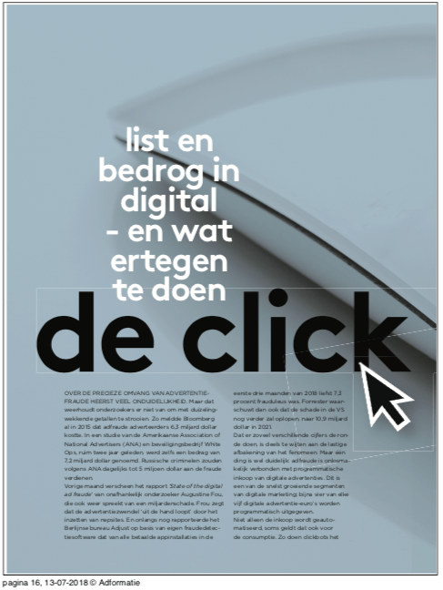 Nexus Solutions genoemd in artikel Adformatie over klikfraude
